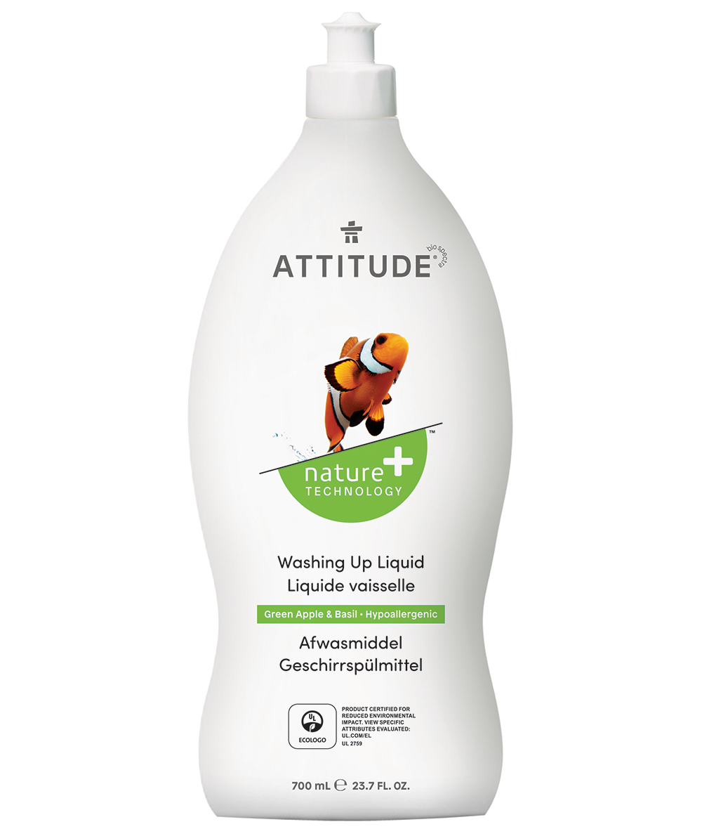 ATTITUDE Geschirrspülmittel Green Apple & Basil 700ml