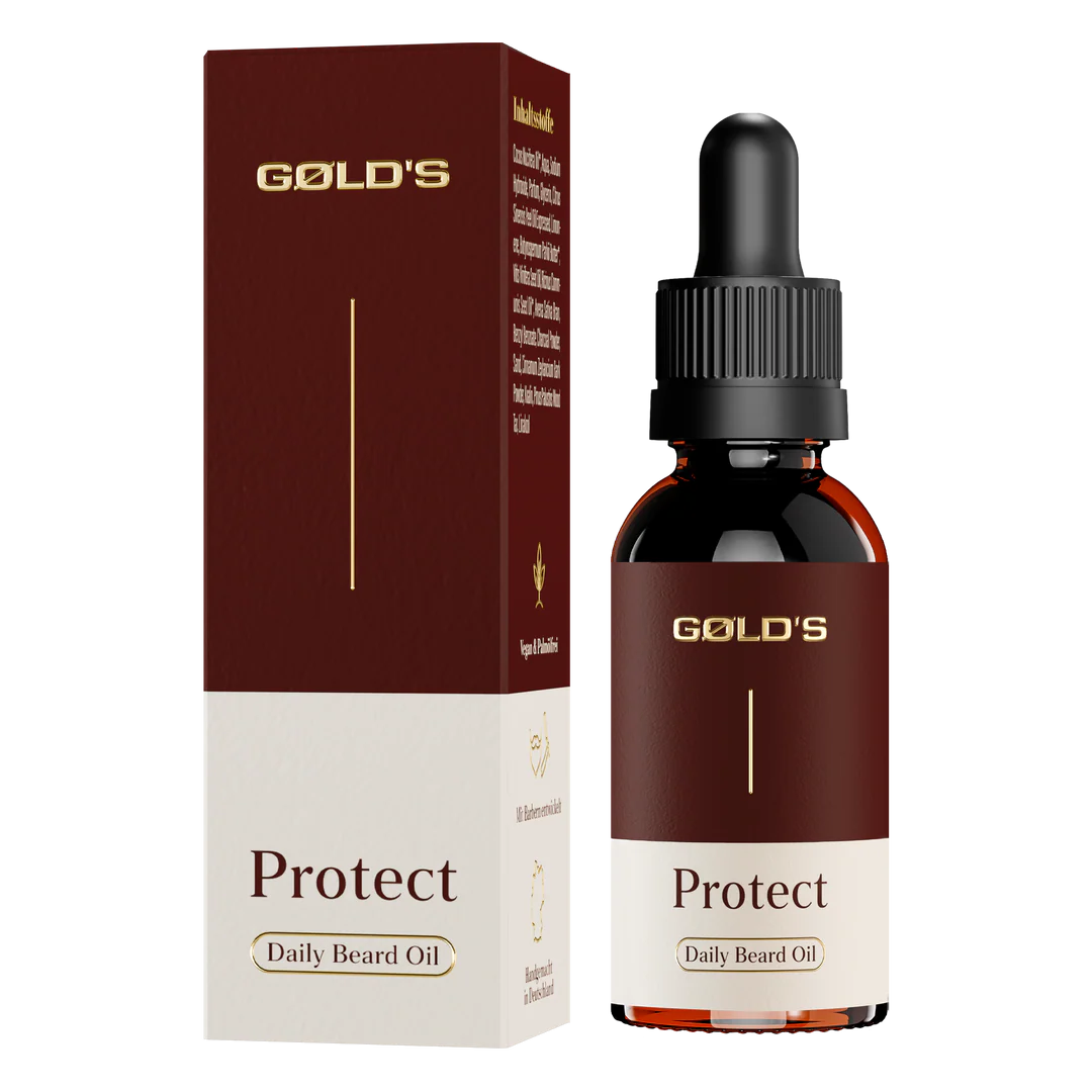 Bartöl || Beste Bartpflege mit Protect by GØLD's 30ml