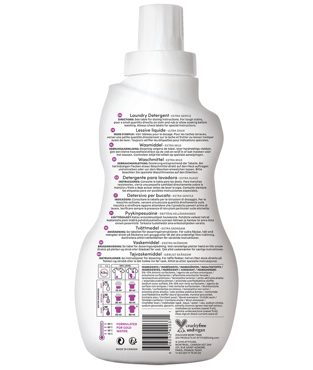 ATTITUDE Flüssigwaschmittel Citrus Zest 1050 ml