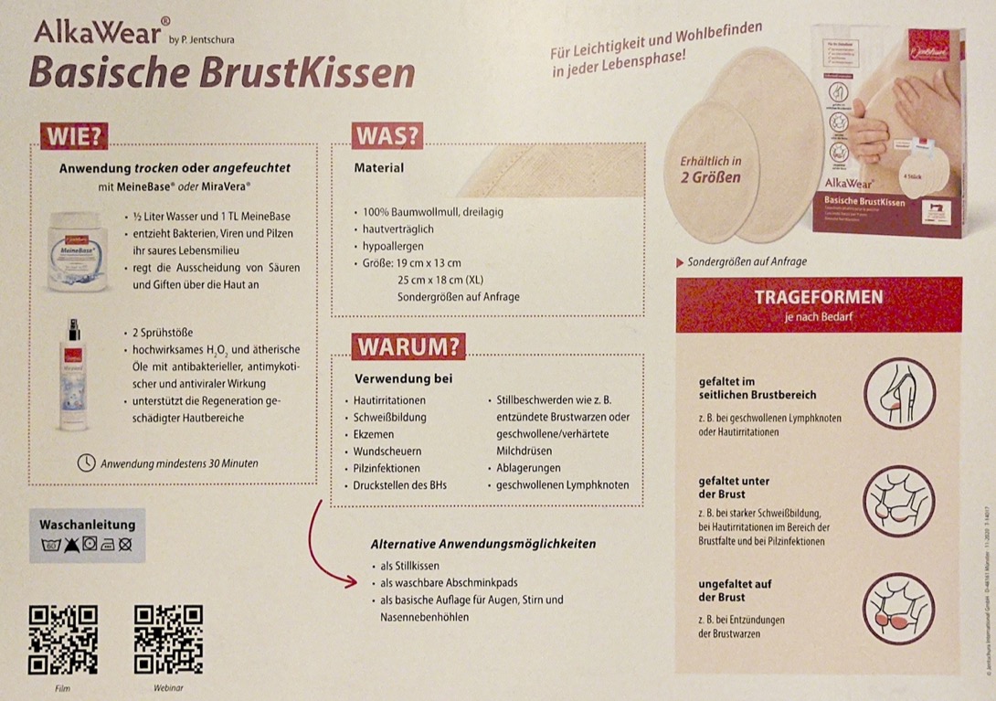 Jentschura Basische BrustKissen 4 Stück