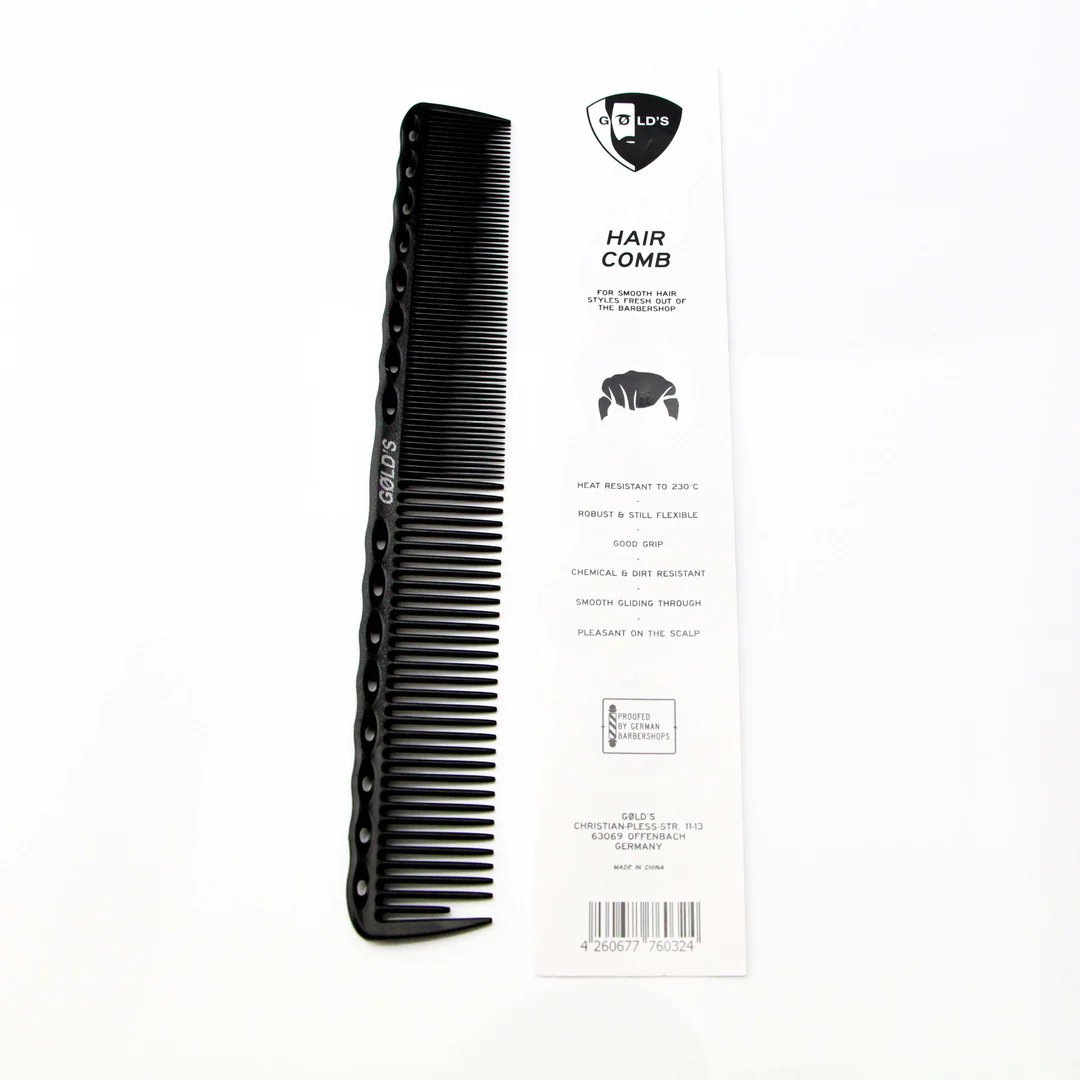 HAARSCHNEIDE- & STYLINGKAMM || CARBON HAIR COMB BY GØLD'S