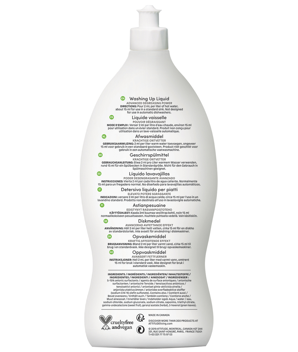 ATTITUDE Geschirrspülmittel Wildflowers 700ml