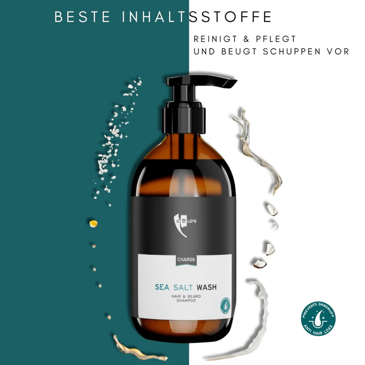 SEA SALT SHAMPOO | DAS MILDE MEERSALZ SHAMPOO FÜR HAARE & BART 250ml