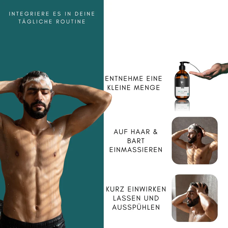 SEA SALT SHAMPOO | DAS MILDE MEERSALZ SHAMPOO FÜR HAARE & BART 250ml